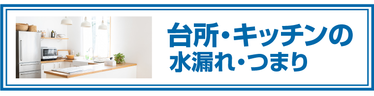 台所・キッチンの水漏れ・つまり